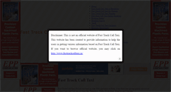 Desktop Screenshot of fastrackcalltaxi.com